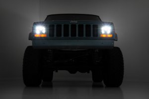 Jeep Cherokee LED Headlights - Front - Rough Country - 5